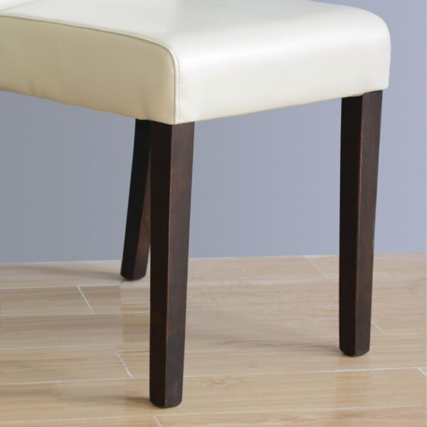 Bolero Faux Leather Dining Chair Cream (Box 2) - Image 3