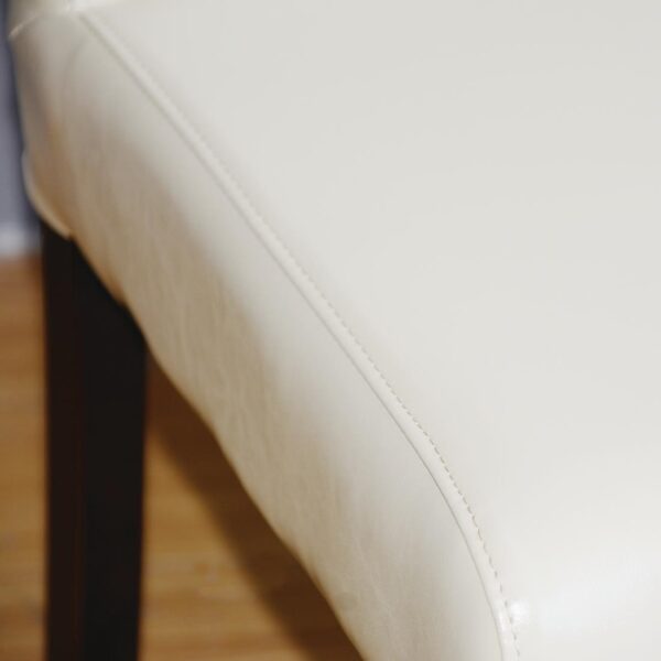 Bolero Faux Leather Dining Chair Cream (Box 2) - Image 4