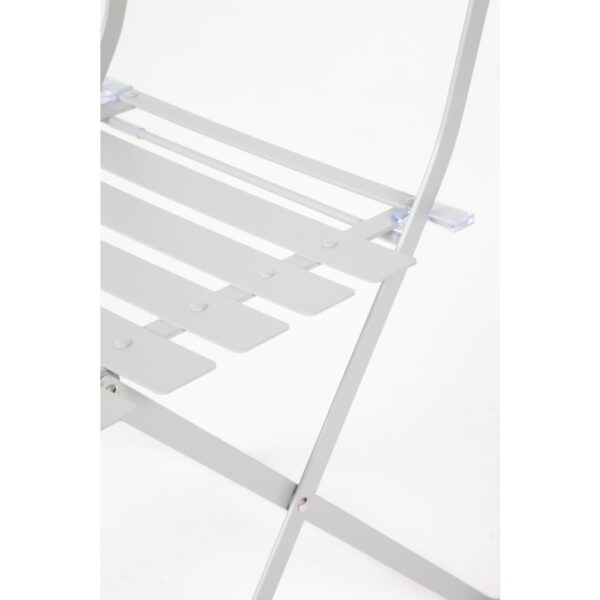Bolero Grey Pavement Style Steel Folding Chairs (Pack 2) - Image 7