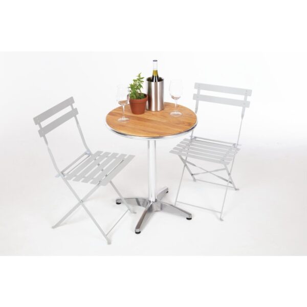 Bolero Grey Pavement Style Steel Folding Chairs (Pack 2) - Image 10