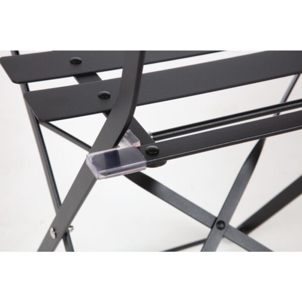 Bolero Black Pavement Style Steel Folding Chairs (Pack 2) - Image 11