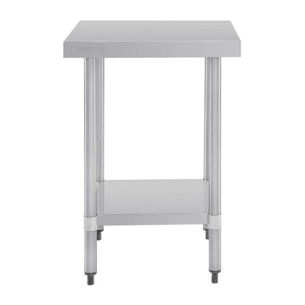 Vogue Stainless Steel Table - 600x700x900mm - Image 2
