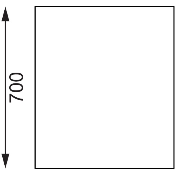 Vogue Table with Upstand St/St - 900x700x900mm 35 1/2x27 1/2x35 1/2" - Image 4