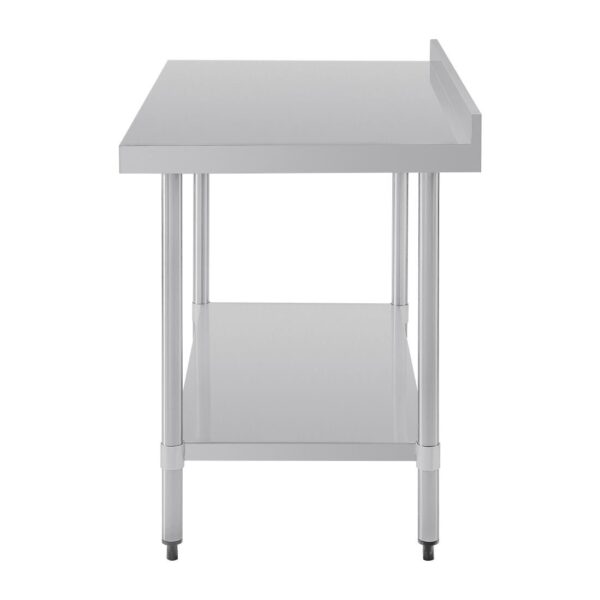 Vogue Table with Upstand St/St - 1200x700x900mm 47 1/4x27 1/2x35 1/2" - Image 5