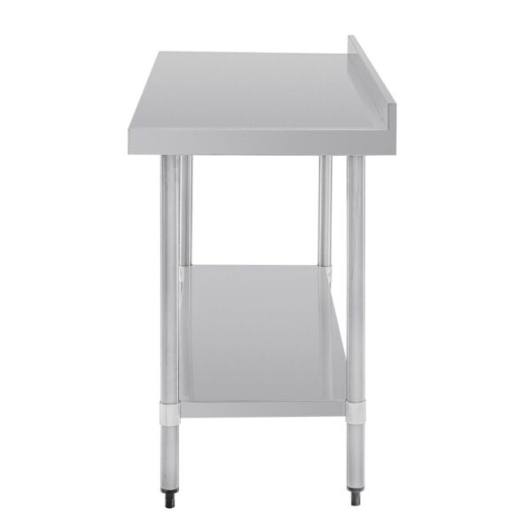 Vogue Table with Upstand St/St - 1500x700x900mm 59x27 1/2x35 1/2" - Image 6