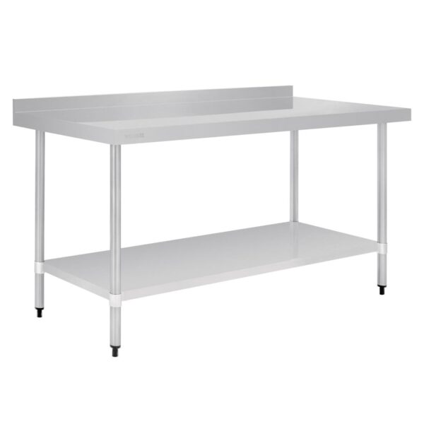 Vogue Table with Upstand St/St - 1800x700x900mm 70 3/4x27 1/2x35 1/2"