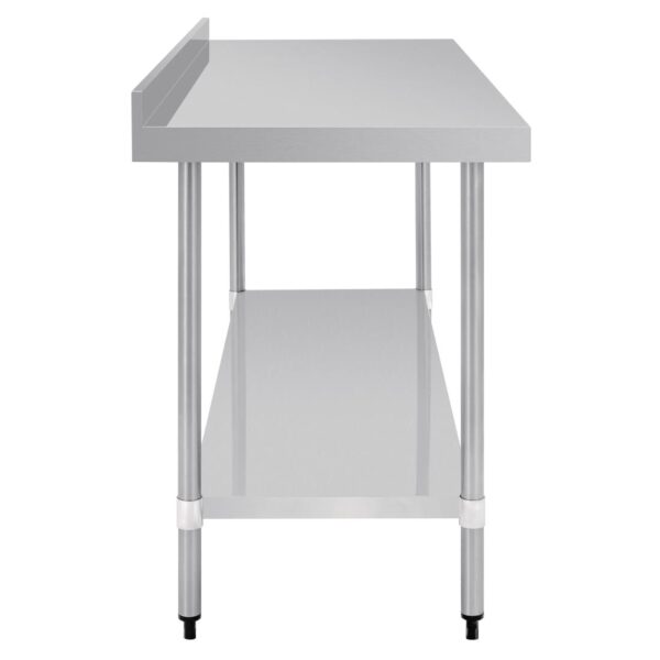 Vogue Table with Upstand St/St - 1800x700x900mm 70 3/4x27 1/2x35 1/2" - Image 6