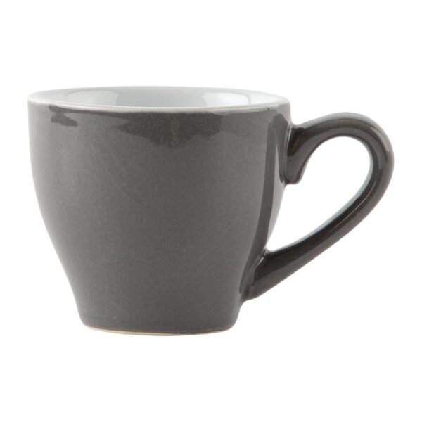 Olympia Cafe Espresso Cup Charcoal - 100ml (Box 12) - Image 3