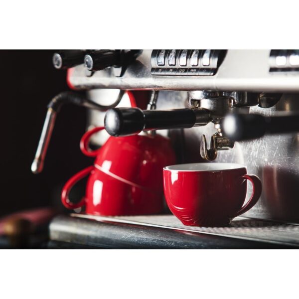 Olympia Cafe Coffee Cup Red - 230ml 8fl oz (Box 12) - Image 5