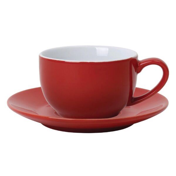 Olympia Cafe Coffee Cup Red - 230ml 8fl oz (Box 12) - Image 2