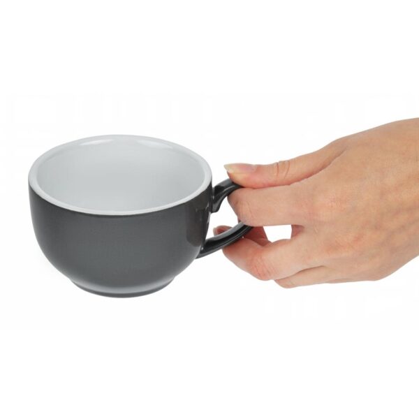 Olympia Cafe Coffee Cup Charcoal - 230ml 8fl oz (Box 12) - Image 5