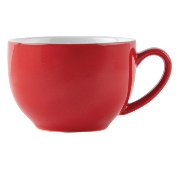 Olympia Cafe Cappuccino Cup Red - 340ml (Box 12) - Image 4