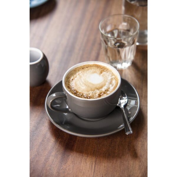 Olympia Cafe Cappuccino Cup Charcoal - 340ml (Box 12) - Image 6