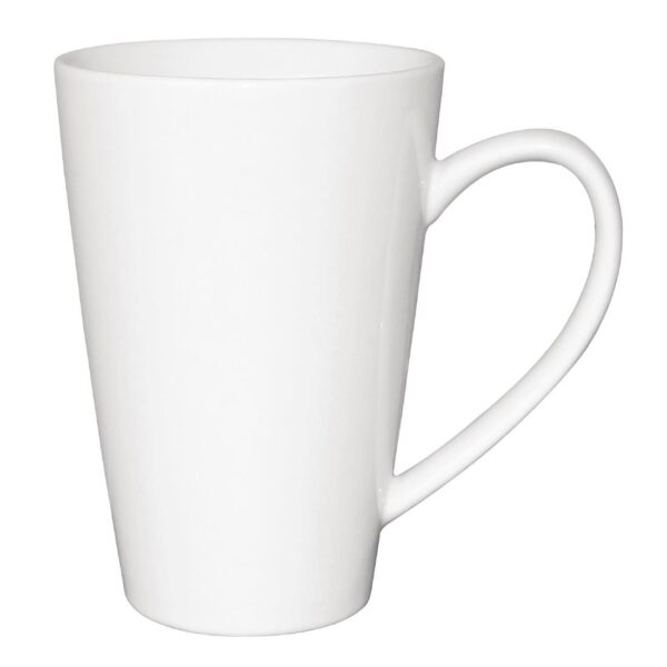 Olympia Cafe Latte Cup White - 340ml (Box 12) - Image 2