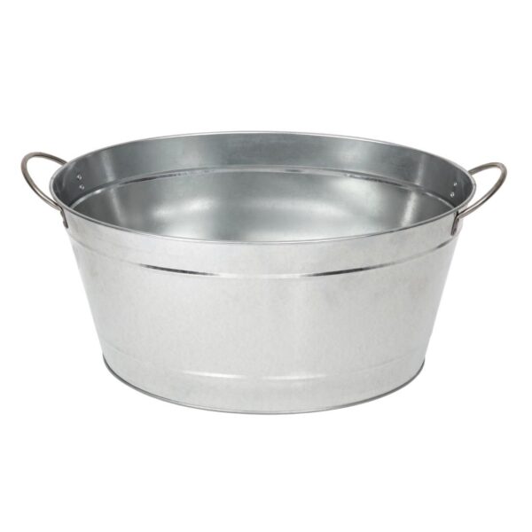 Beverage Tub Galvanised Steel - 490x365x220mm - Image 2