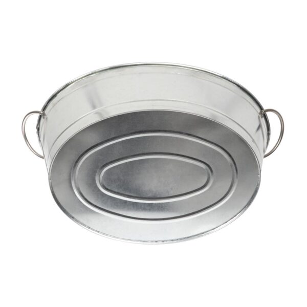Beverage Tub Galvanised Steel - 490x365x220mm - Image 4
