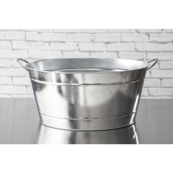 Beverage Tub Galvanised Steel - 490x365x220mm - Image 7