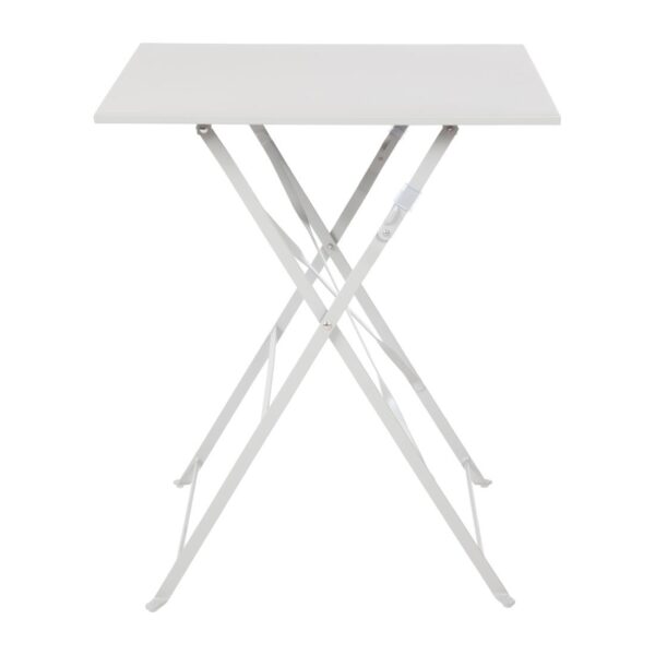Bolero Grey Pavement Style Steel Table (600mm Square)
