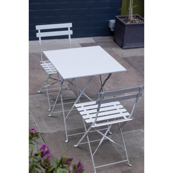 Bolero Grey Pavement Style Steel Folding Chairs (Pack 2) - Image 14