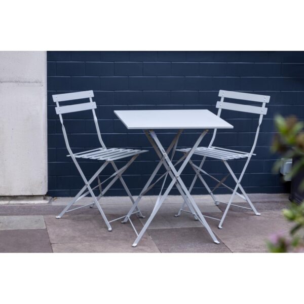 Bolero Grey Pavement Style Steel Folding Chairs (Pack 2) - Image 13