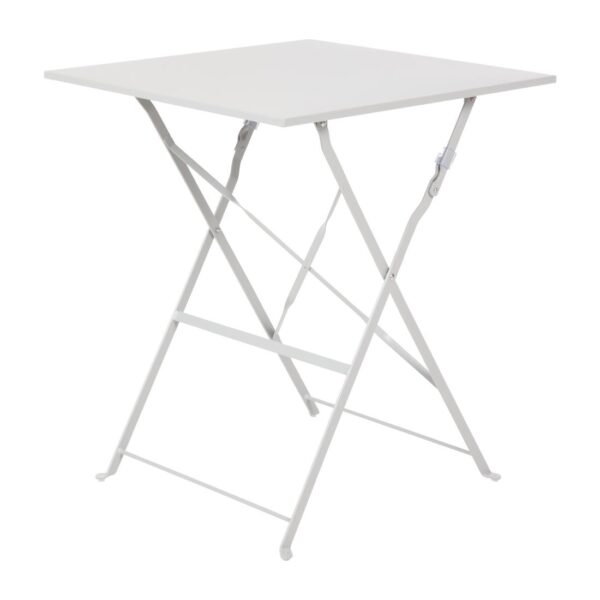 Bolero Grey Pavement Style Steel Table (600mm Square) - Image 8