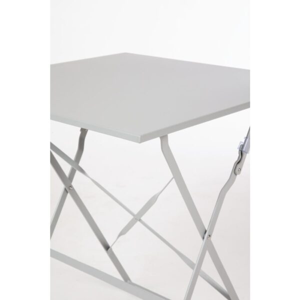 Bolero Grey Pavement Style Steel Table (600mm Square) - Image 6
