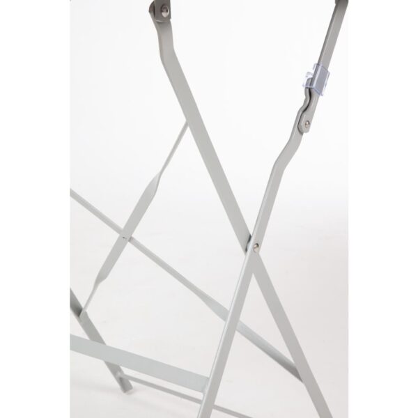 Bolero Grey Pavement Style Steel Table (600mm Square) - Image 7