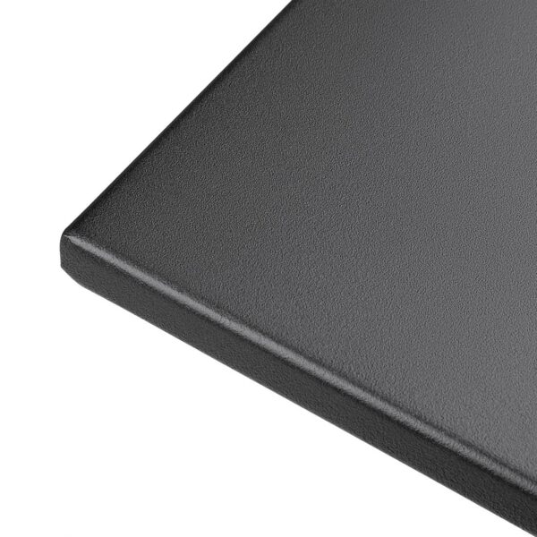 Bolero Black Pavement Style Steel Table Square - 600mm - Image 5