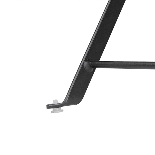 Bolero Black Pavement Style Steel Table Square - 600mm - Image 6