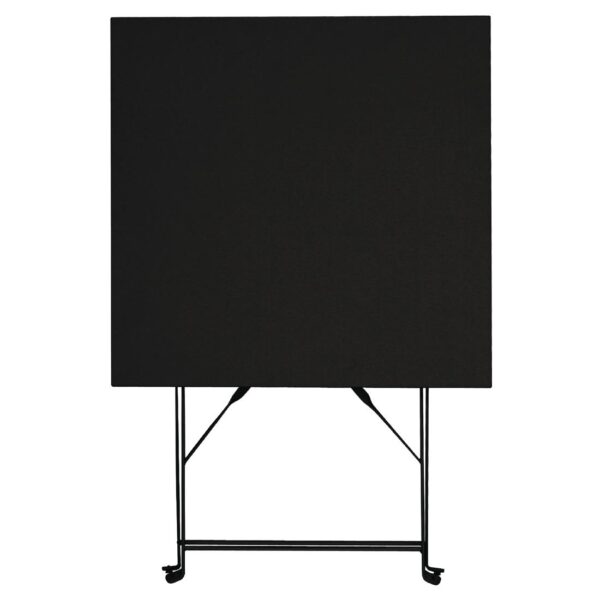 Bolero Black Pavement Style Steel Table Square - 600mm - Image 8