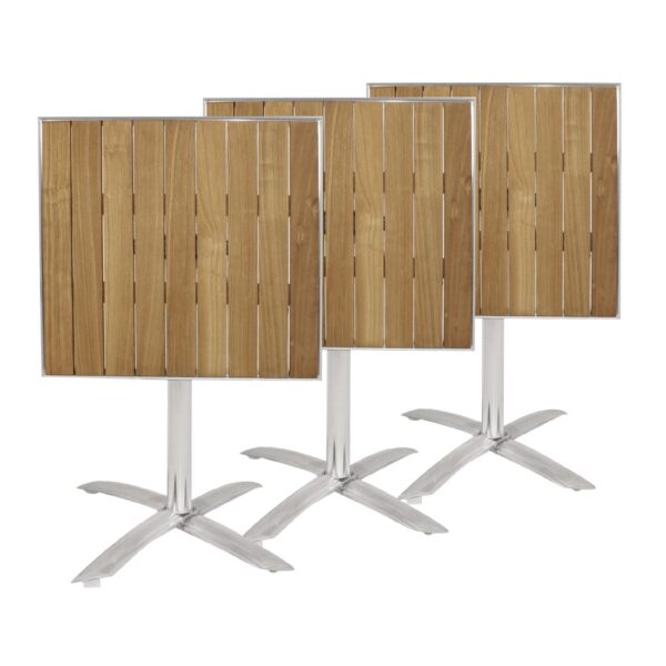 Bolero Ash Flip Top 600mm Square Bistro Table - Image 8