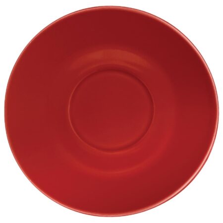 Olympia Cafe Saucer Red (Fits GK073 & GK076) - 158mm (Box 12)