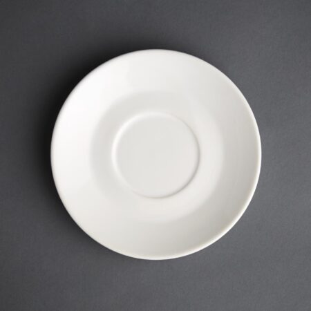 Olympia Cafe Saucer White (Fits GK074 & GK077) - 158mm (Box 12)