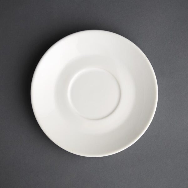 Olympia Cafe Saucer White (Fits GK074 & GK077) - 158mm (Box 12)