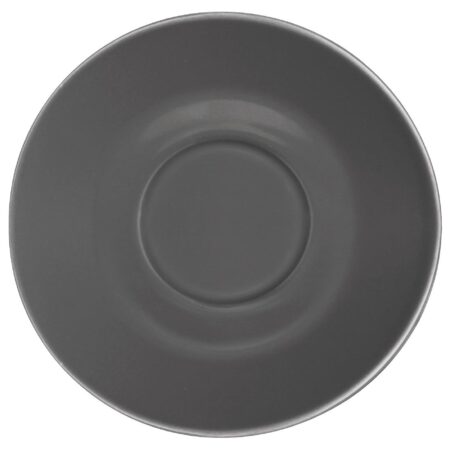 Olympia Cafe Saucer Charcoal (Fits GK075 & GK078) - 158mm (Box 12)