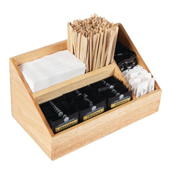 Olympia Wooden Tea Station - 150x160x285mm 6x6 1/4x11 1/4" - Image 4