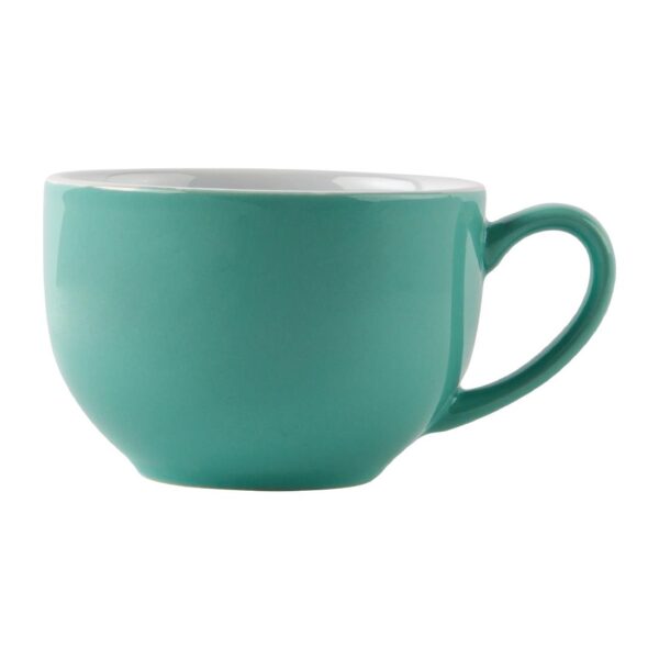 Olympia Cafe Cappuccino Cup Aqua - 340ml (Box 12) - Image 4