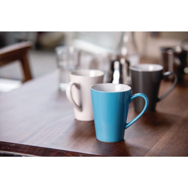 Olympia Cafe Latte Cup Blue - 340ml (Box 12) - Image 2