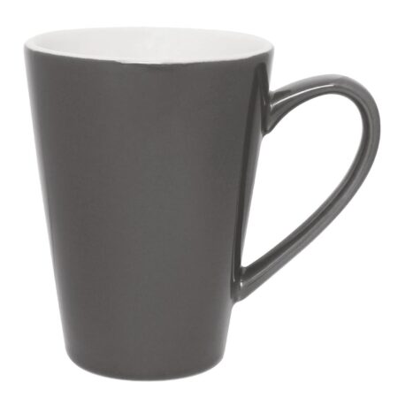 Olympia Cafe Latte Cup Charcoal - 340ml (Box 12)