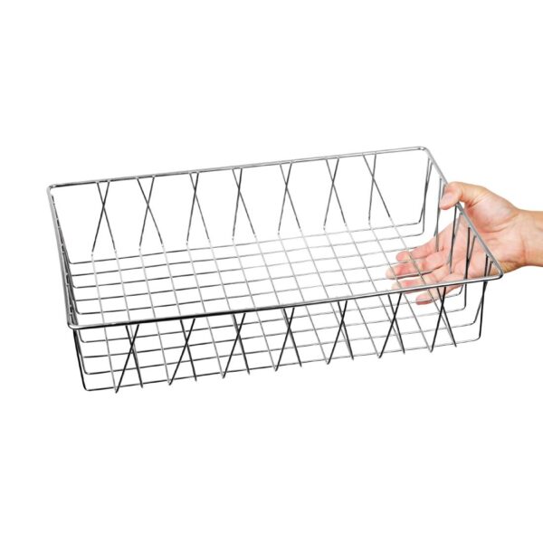 Olympia St/St Wire Display Basket - 450x300x100mm - Image 4
