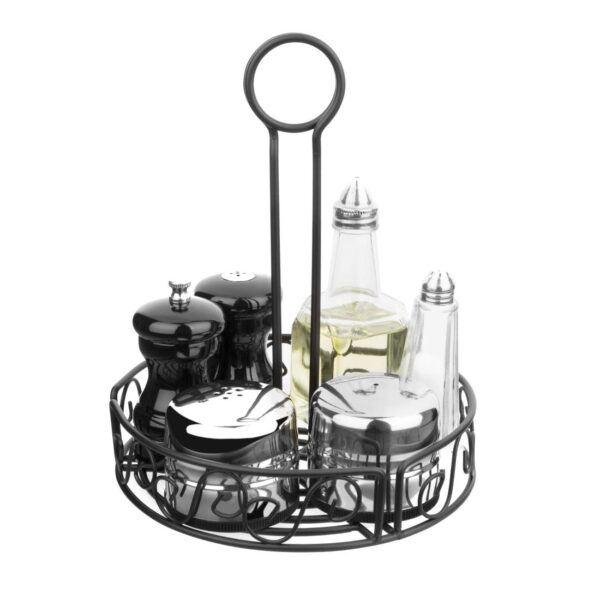 Olympia Black Wire Condiment Holder 195(dia)x235(h)mm - Image 4