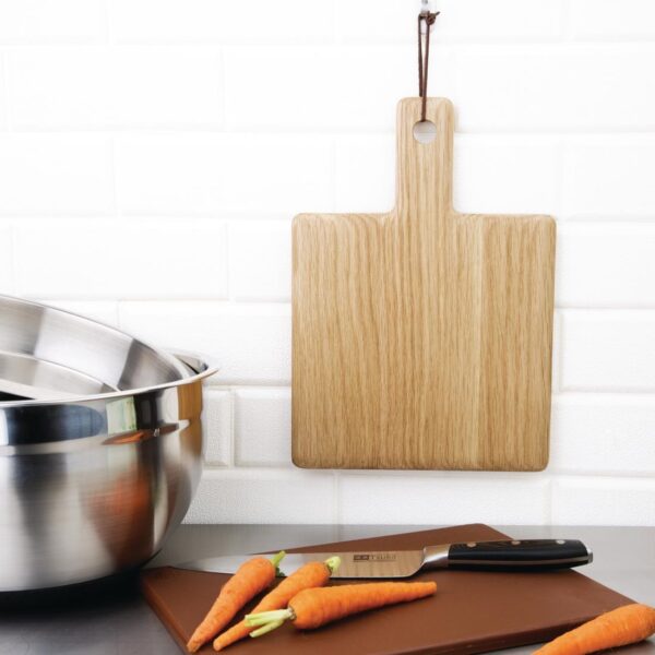 Olympia Oak Paddle Board Square Small - 230x230x15mm - 100mm handle - Image 4
