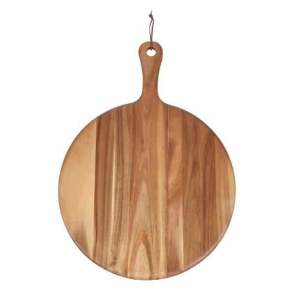 Olympia Acacia Paddle Board Round 355x15mm - 135mm handle - Image 2