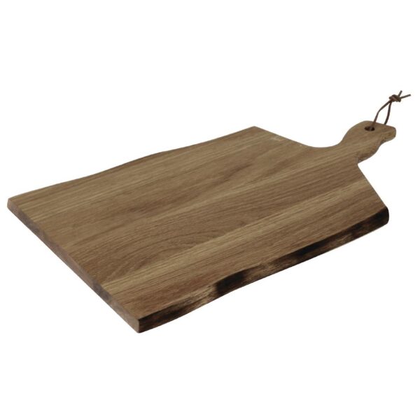 Olympia Acacia Wavy Edge Paddle Board Large 355x250x15mm - 85mm handle - Image 5