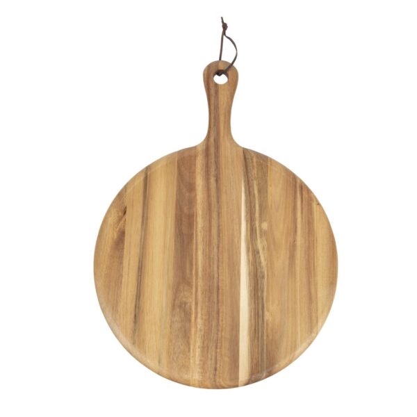 Olympia Acacia Paddle Board Round 330x15mm - 125mm handle - Image 3