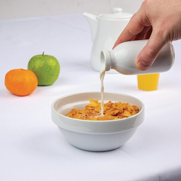 Olympia Whiteware Stacking Bowl White - 145mm 5 3/4" 540ml (Box 12) - Image 8