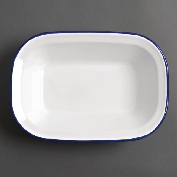 Olympia Enamel Rectangular Serving Dish - 280x195x55mm 11x7 1/2x2 1/4" (Box 6) - Image 3