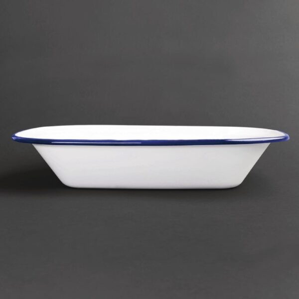 Olympia Enamel Rectangular Serving Dish - 280x195x55mm 11x7 1/2x2 1/4" (Box 6) - Image 4