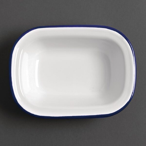 Olympia Enamel Pie Dish Rectangular - 180x50x135mm (Box 6) - Image 3