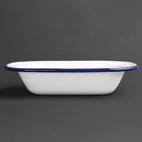 Olympia Enamel Pie Dish Rectangular - 180x50x135mm (Box 6) - Image 4